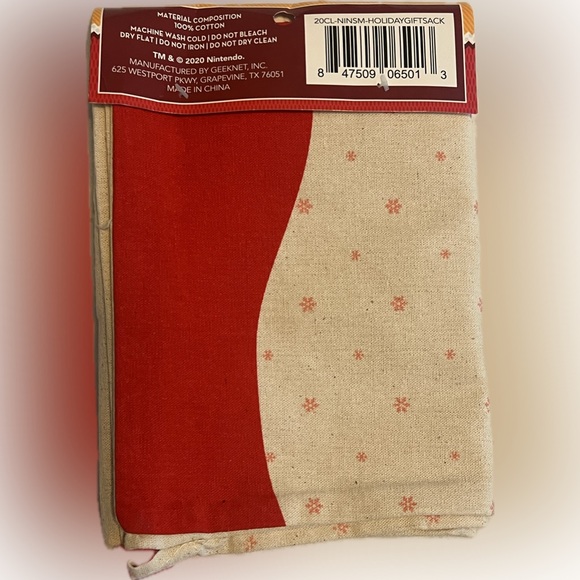 Super Mario Holiday Gift Sack - Picture 2 of 2